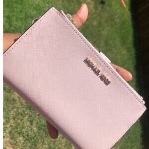 Michael Kors Wallet Pink With Gold